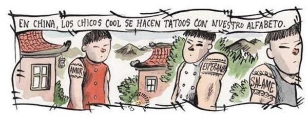 TIRINHA: Na China tatuam em Portugues...(11)