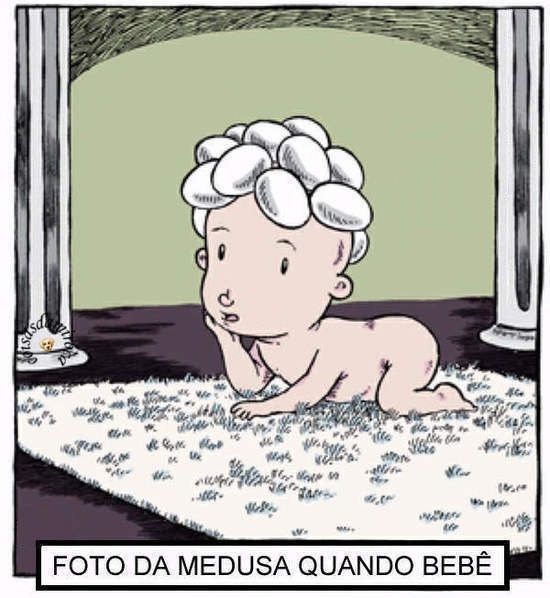 TIRINHA: Foto da Medusa quando bebê...(29)