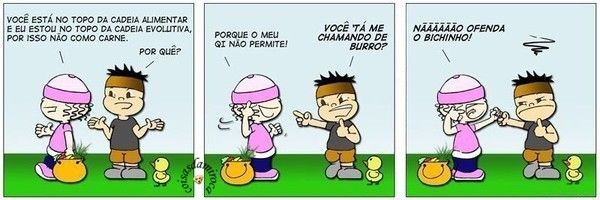 TIRINHA:Vegetariano é inteligente...(12)