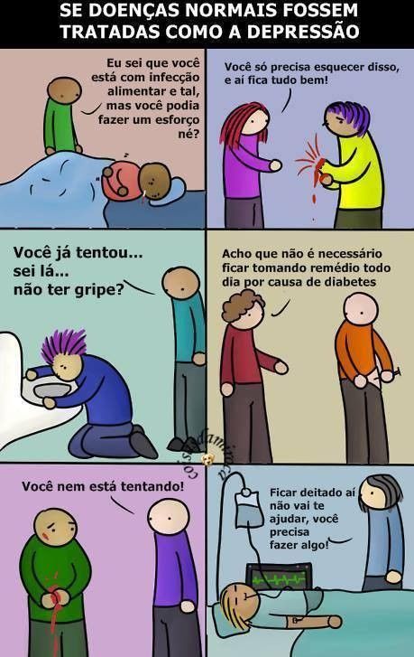 TIRINHA: Se a doença do corpo fosse depressão...(32)