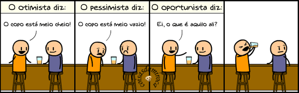 TIRINHA: Pessimista / Otimista...(8)