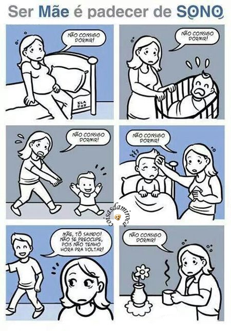 TIRINHA: Ser mãe é padecer de sono...(11)