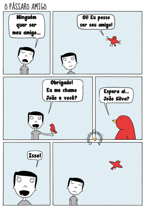 TIRINHA: Pássaro Amigo...(14)
