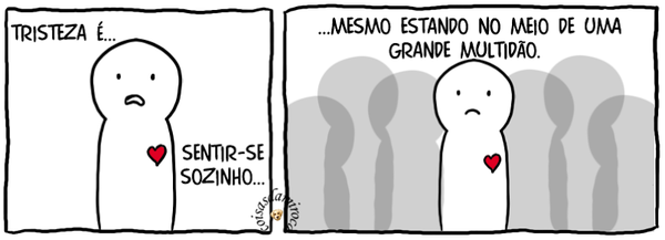 TIRINHA: Tristeza é estar sozinho...(32)